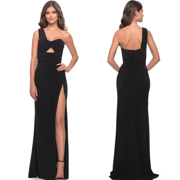 La Femme 31357 - One Shoulder Strap
Evening Gown size 00 Black NWT - Picture 1 of 8